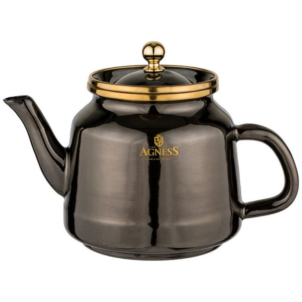 ЧАЙНИК AGNESS ЭМАЛИРОВАННЫЙ, 1,0Л ПОДХОДИТ ДЛЯ ИНДУКЦ.ПЛИТ