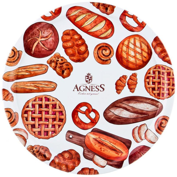 ПОДНОС СЕРВИРОВОЧНЫЙ AGNESS ДИАМЕТР=40 СМ ВЫСОТА=2 СМ