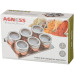 НАБОР ДЛЯ СПЕЦИЙ AGNESS 7 ПР. НА МАГНИТАХ+МЕТАЛ. ПОДСТАВКА 20*13*5 СМ (КОР