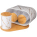 НАБОР AGNESS   ХЛЕБНИЦА 2 В 1 34*18*20 СМ, БАНКА ДЛЯ СЫПУЧИХ 11*15,5 СМ 3