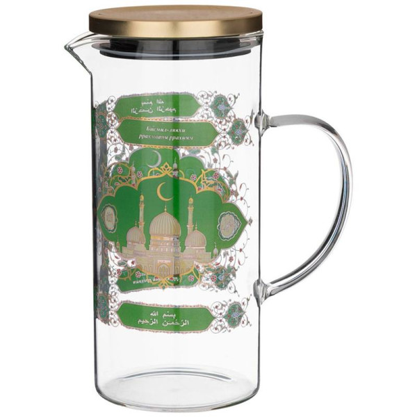 КУВШИН AGNESS  СУРА 1400 МЛ ЖАРОПРОЧНОЕ БОРОСИЛИКАТНОЕ СТЕКЛО