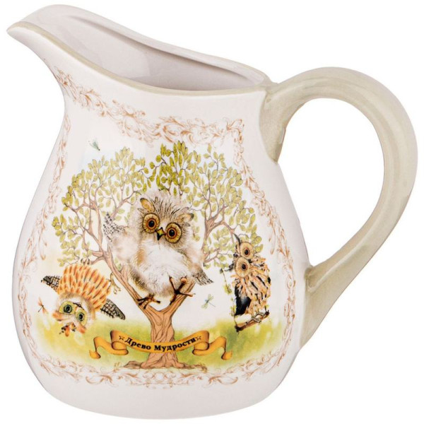 КУВШИН ДЕРЕВО МУДРОСТИ 18*13 СМ. ВЫСОТА=16,5 СМ. / 1150 МЛ. (КОР=16ШТ.)