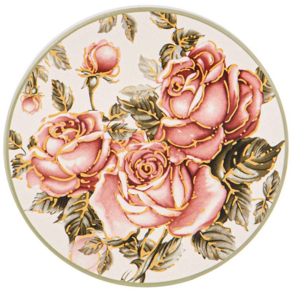 ПОДСТАВКА ПОД ГОРЯЧЕЕ КОРЕЙСКАЯ РОЗА 11*11*1 СМ. (КОР=72ШТ.)