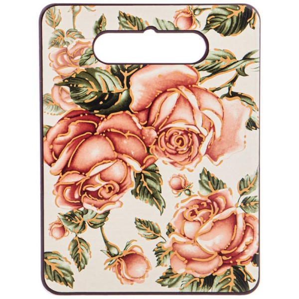 ПОДСТАВКА ПОД ГОРЯЧЕЕ КОРЕЙСКАЯ РОЗА 20*15 СМ. ВЫСОТА=1 СМ.