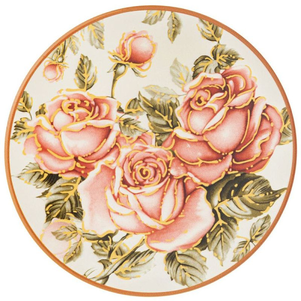 ПОДСТАВКА ПОД ГОРЯЧЕЕ КОРЕЙСКАЯ РОЗА 11*11*1 СМ. (КОР=72ШТ.)
